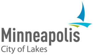 Minneapolis City Of Lakes Logo With White Color Background