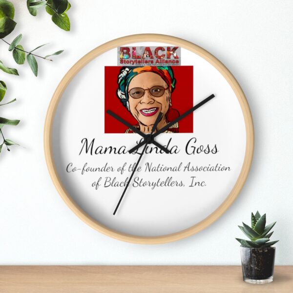 Mama Linda Goss Wall Clock With Artwork