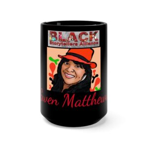 Go to Gwen Matthews Black Mug 15oz