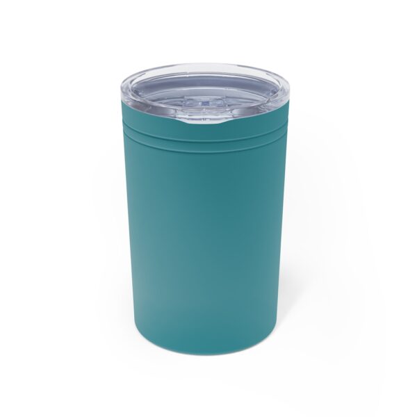 A Vacuum Tumbler in Teal Color on a White Background