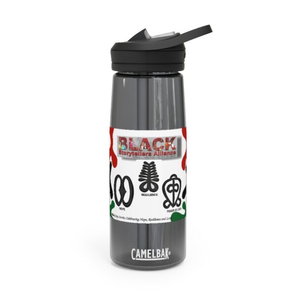 Black Storytellers Alliance Fall 2021 Festival Artwork with Logo and Adinkra Symbols CamelBak Eddy®  Water Bottle, 20oz / 25oz - Image 2