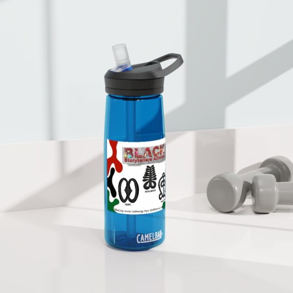 Black Storytellers Alliance Fall 2021 Festival Artwork with Logo and Adinkra Symbols CamelBak Eddy®  Water Bottle, 20oz / 25oz - Image 11