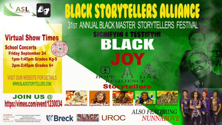 The Thirty First Annual Black Master Storytellers Festival