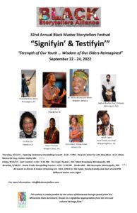 The Thirty Second Annual Black Master Storytellers Festival