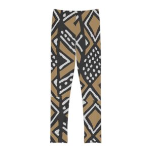 Youth Full-Length Leggings - Mudcloth Design