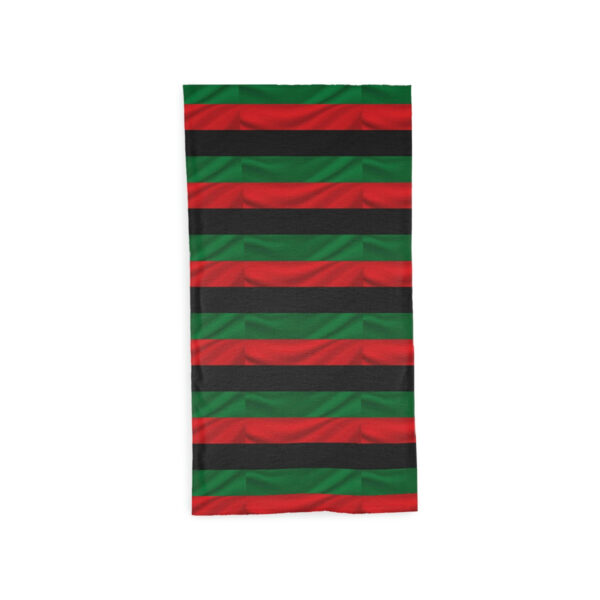 A Stripes Pattern Green, Black and Red Scarf