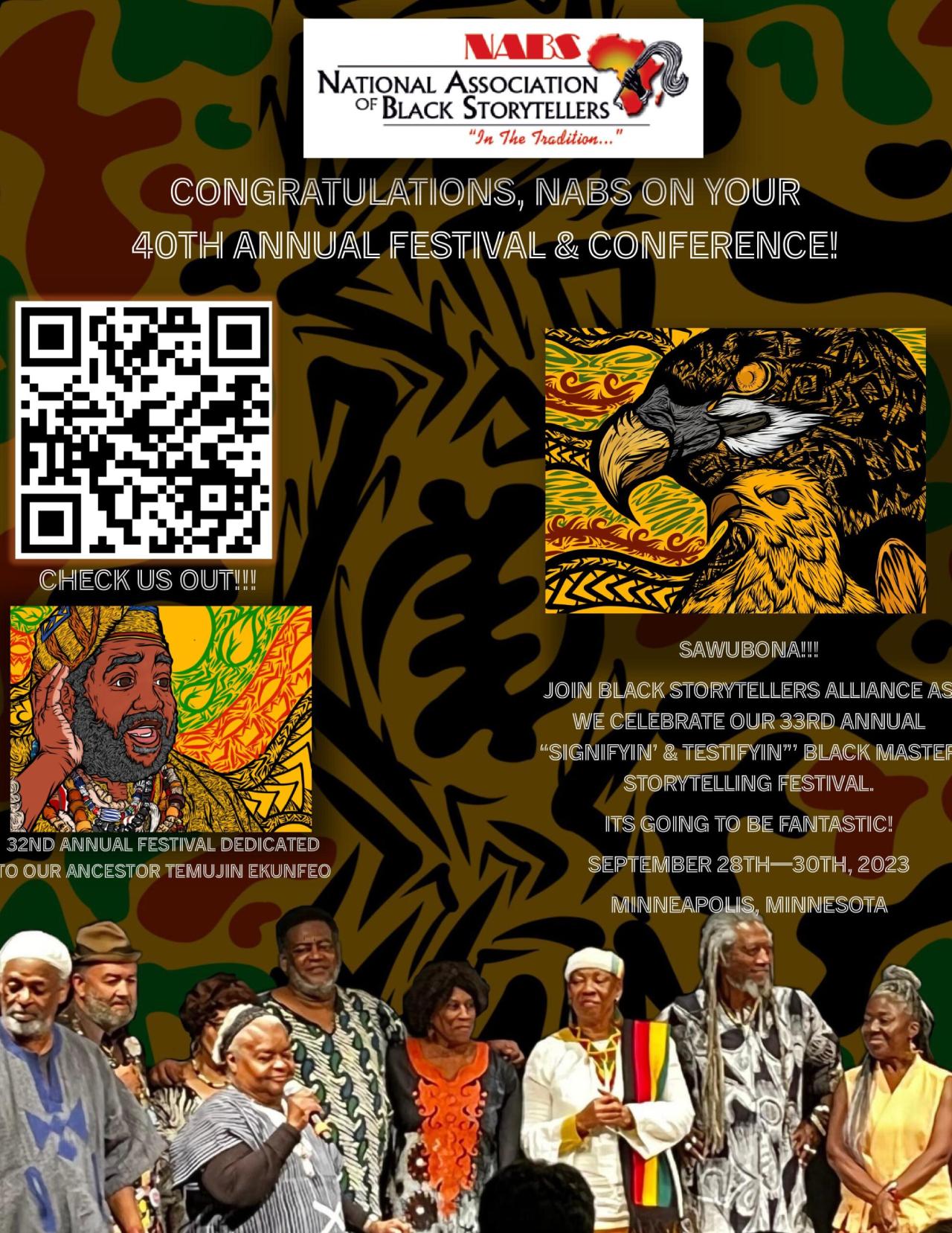 A Storytelling Event Poster With QR Code